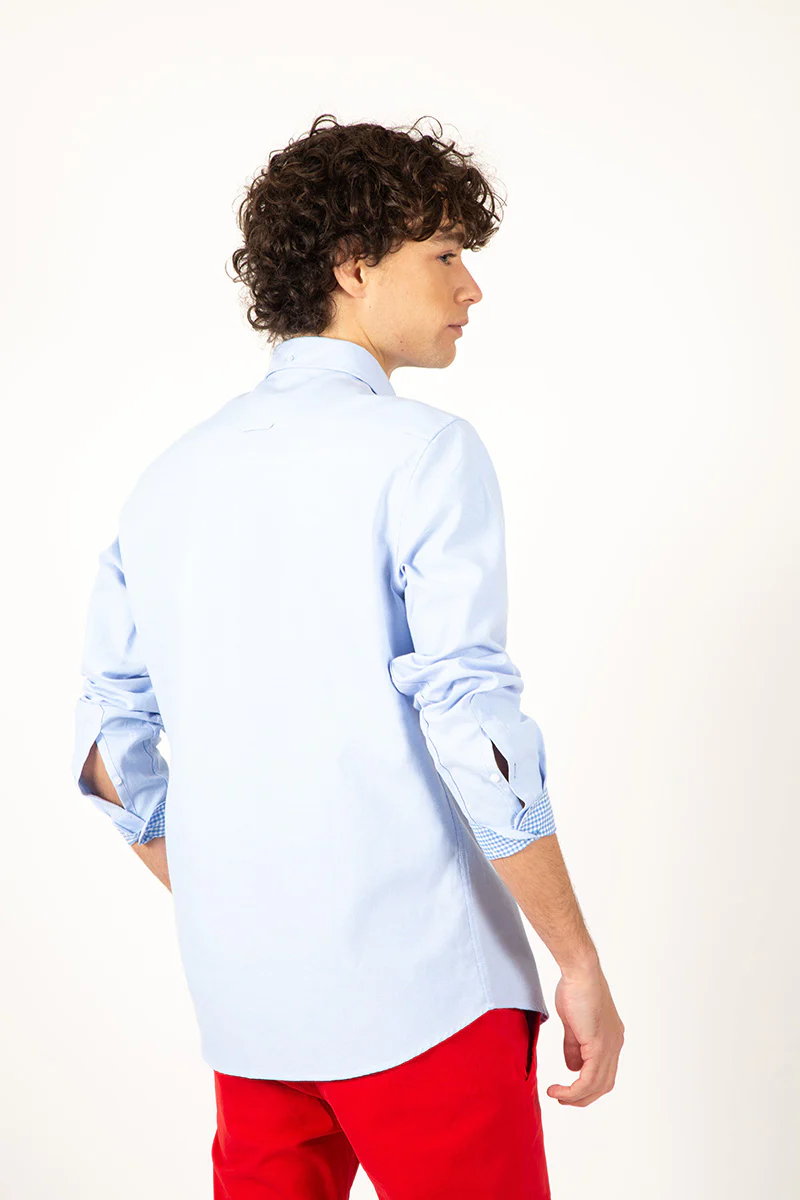 Camisa oxford celeste - Image 5