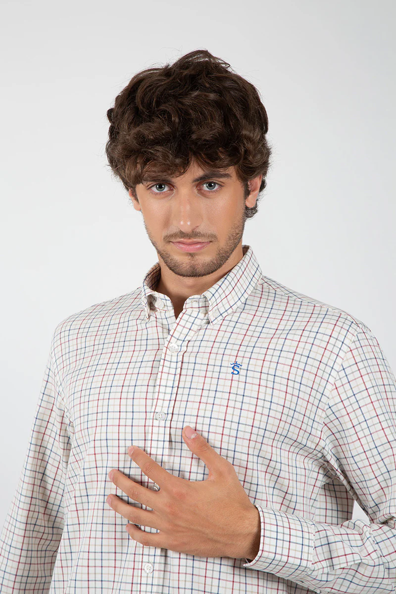 Camisa Cuadros Crudo - Image 2