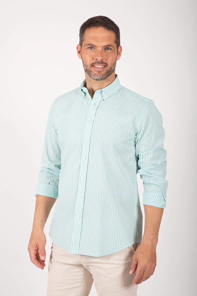 Camisa cuadro agua