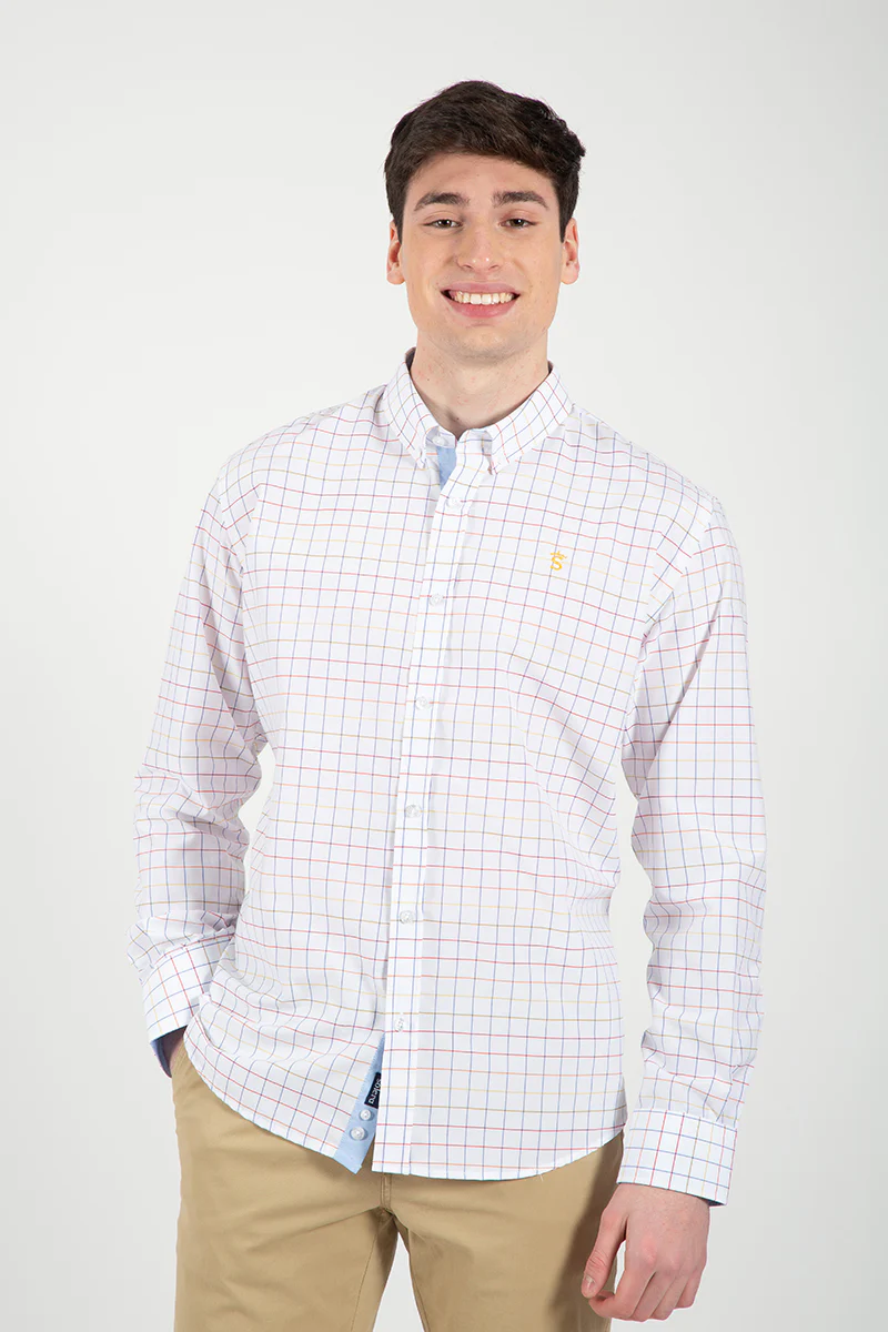 Camisa blanca cuadros - Image 6