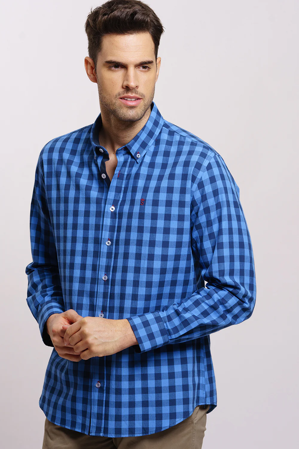 Camisa Cuadro Azul