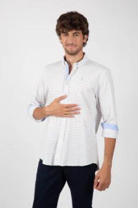 CAMISA CUADRO BEIGE - Image 4