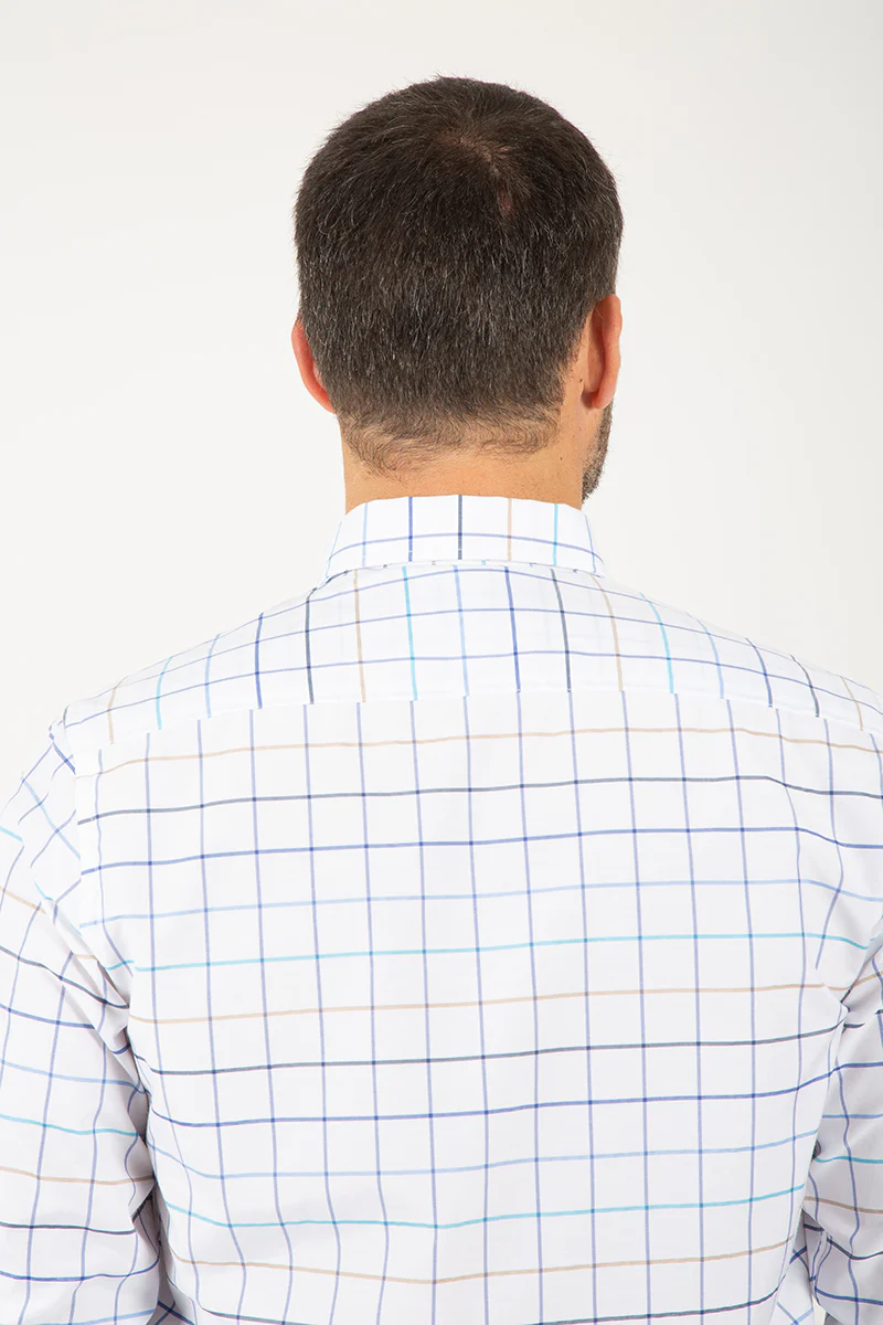 Camisa blanca cuadros - Image 4