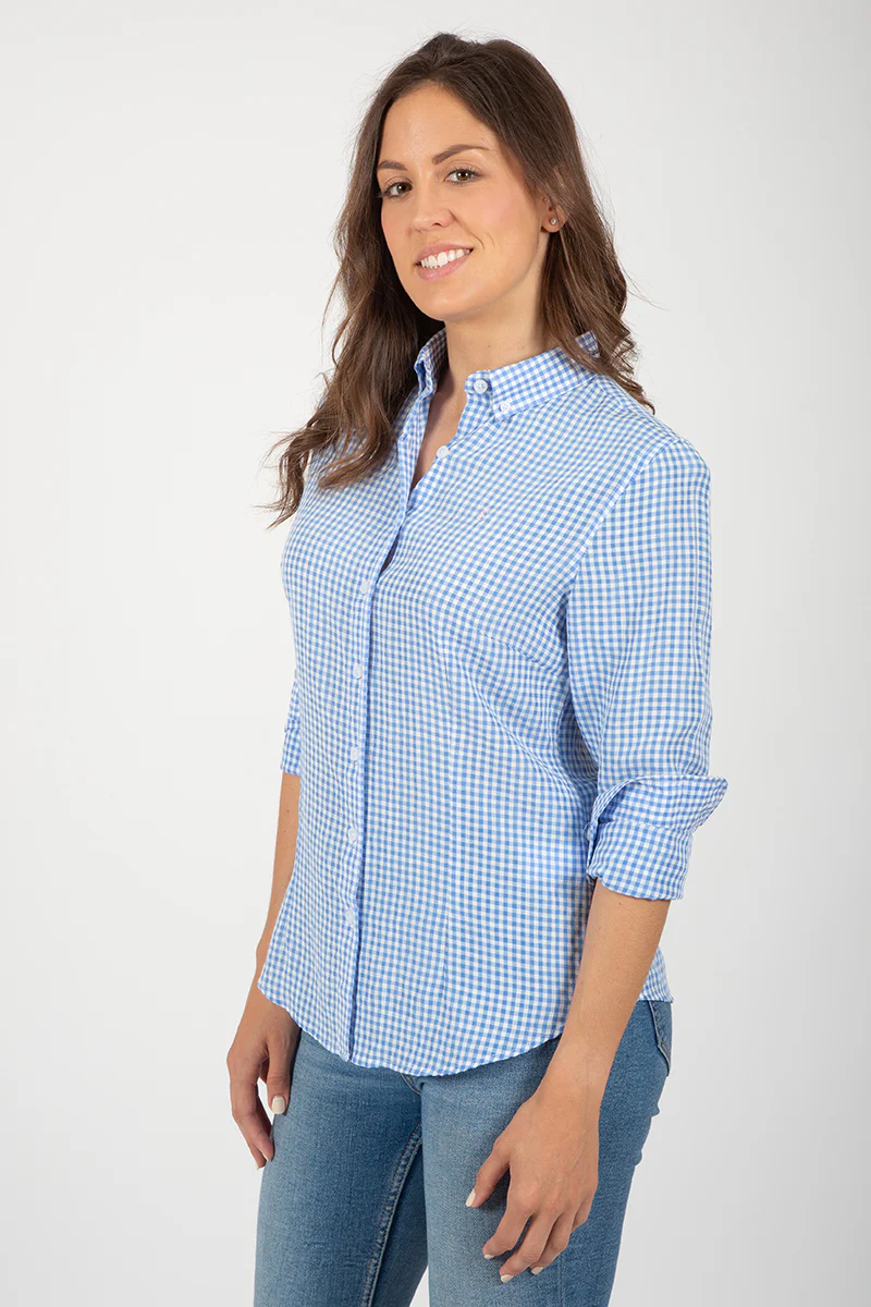 Camisa cuadro celeste - Image 3