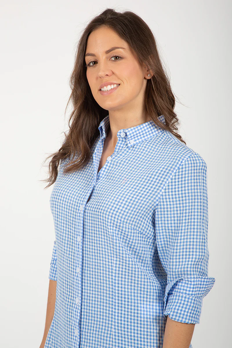 Camisa cuadro celeste - Image 4