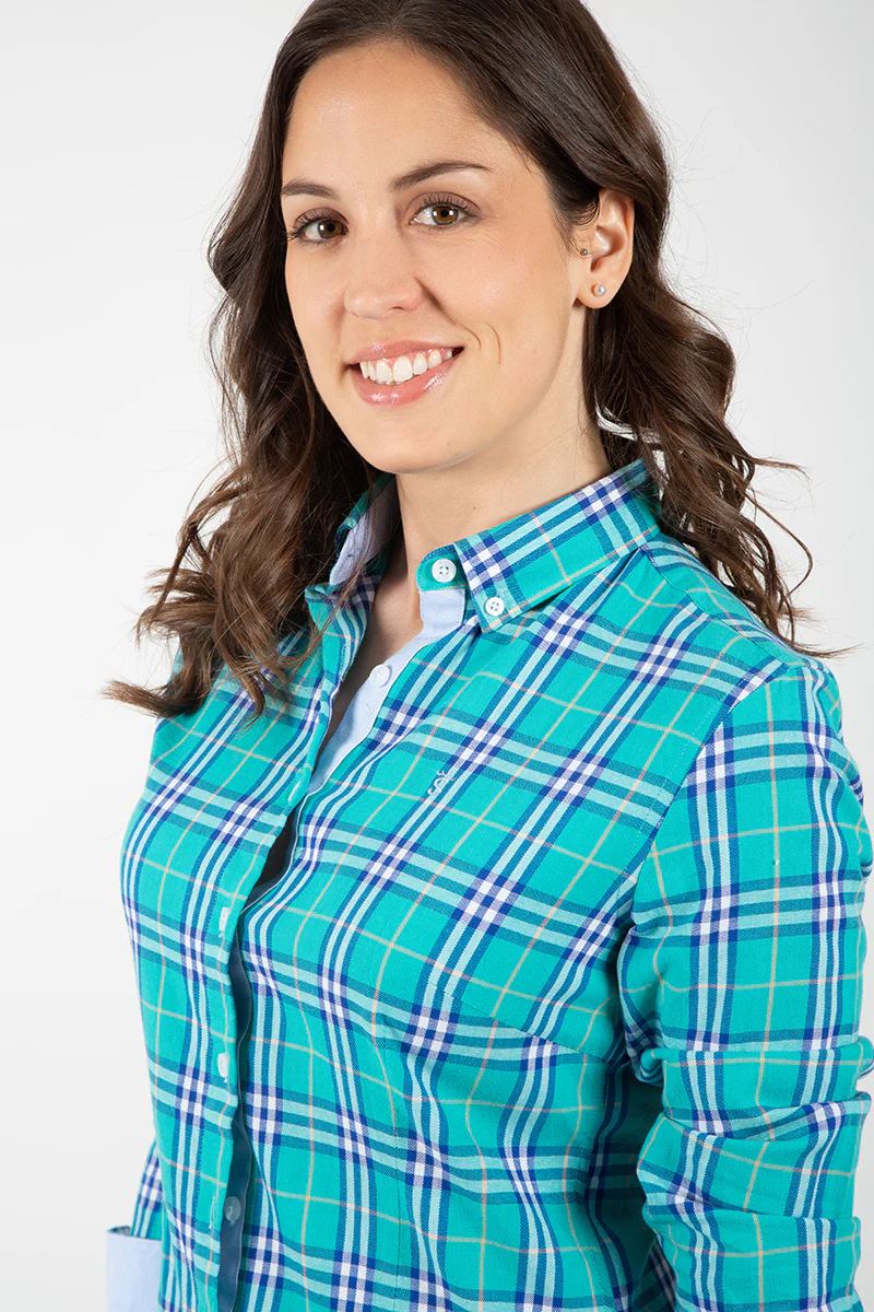 Camisa cuadro turquesa - Image 3