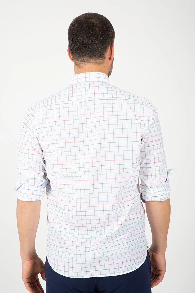 Camisa blanca cuadros - Image 3