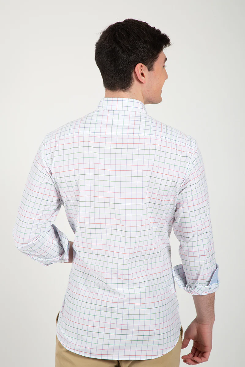 Camisa blanca cuadros - Image 6