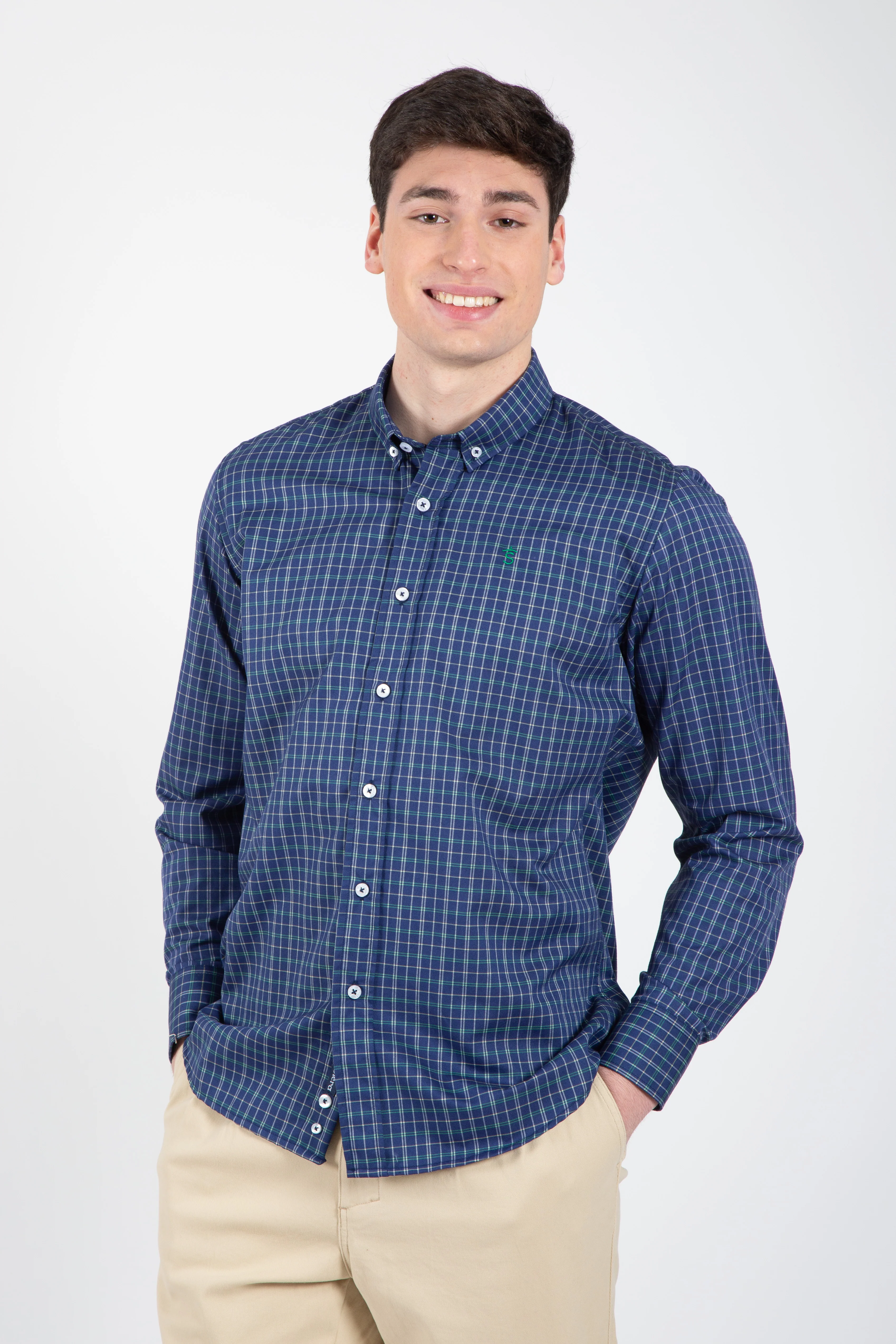 Camisa Azul Cuadros - Image 2