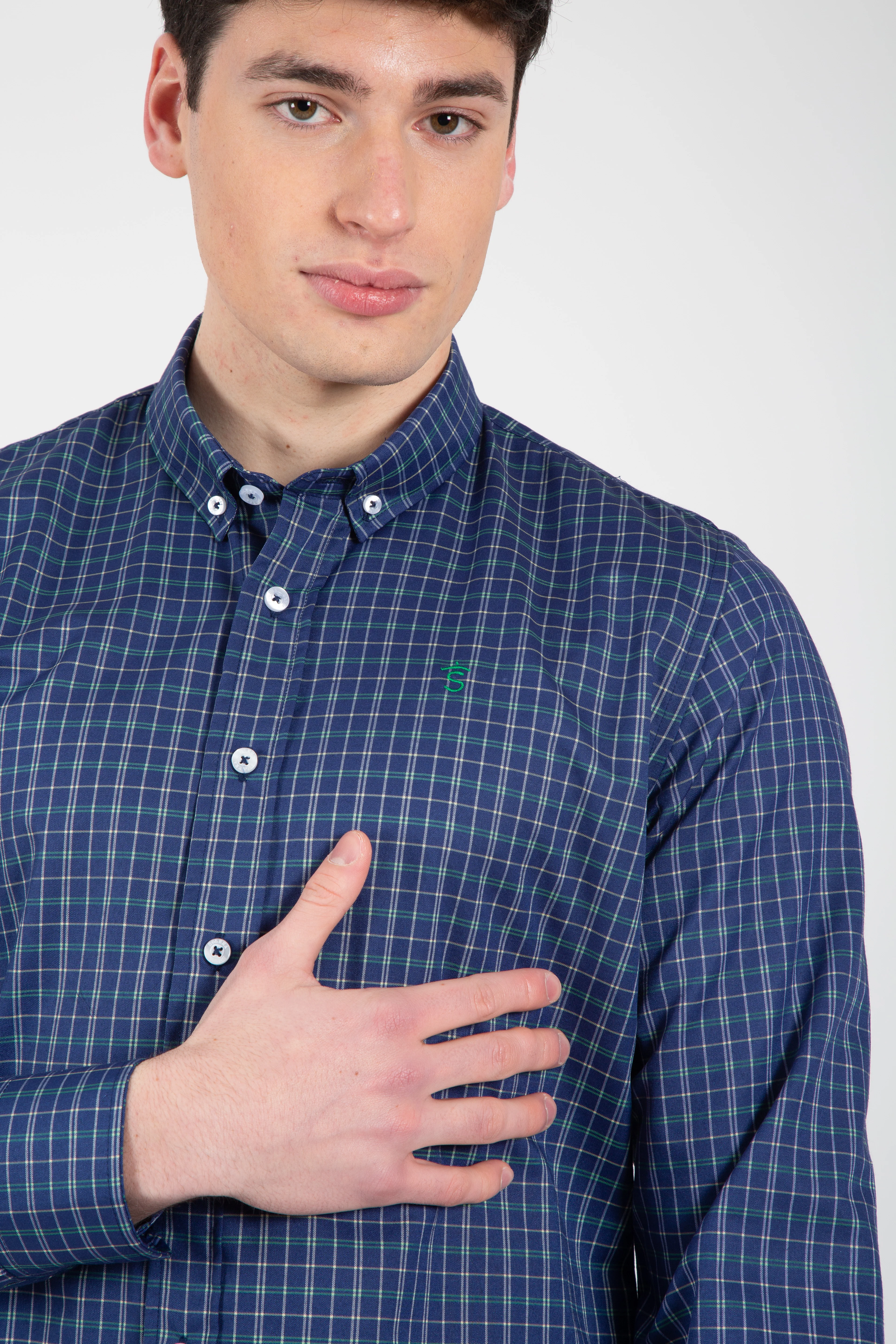 Camisa Azul Cuadros - Image 3