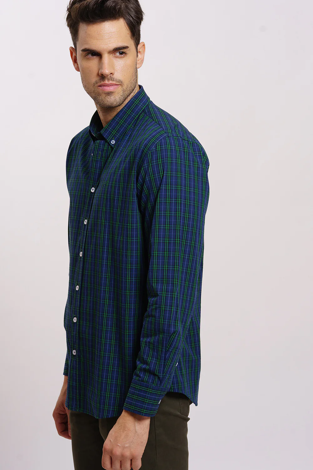 Camisa Cuadro Verde Navy - Image 4