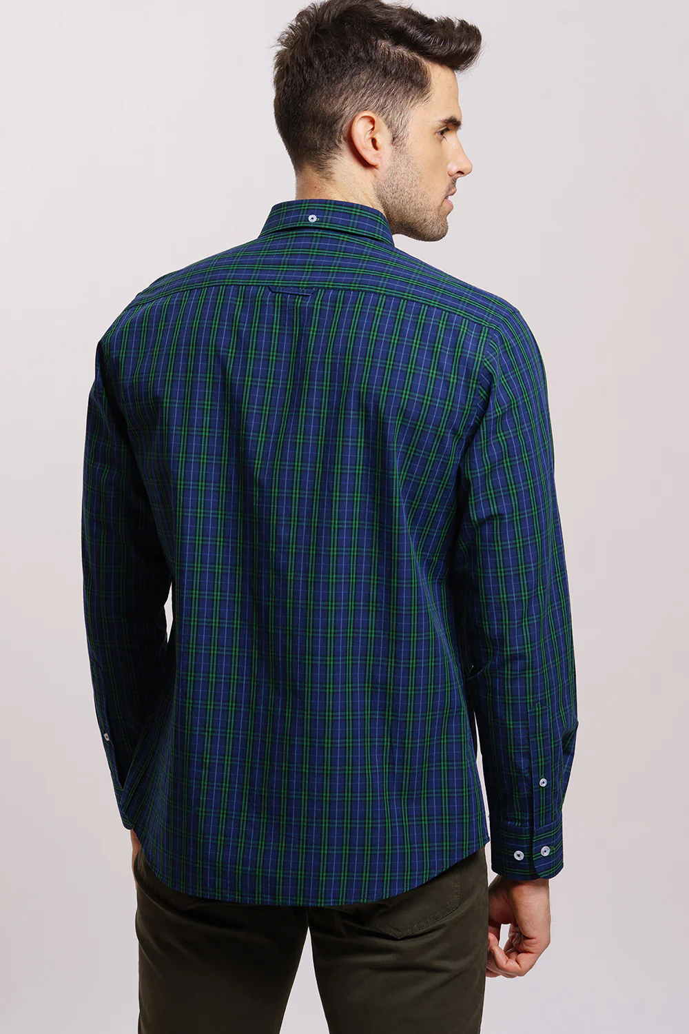 Camisa Cuadro Verde Navy - Image 5