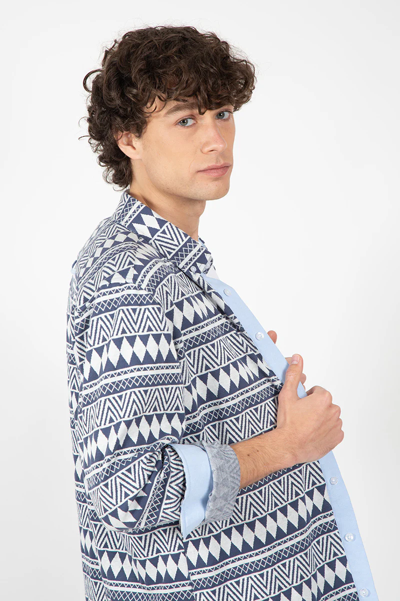 Sobrecamisa estampada etnica - Image 3