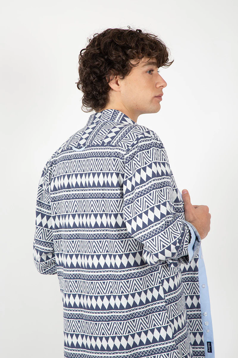 Sobrecamisa estampada etnica - Image 6