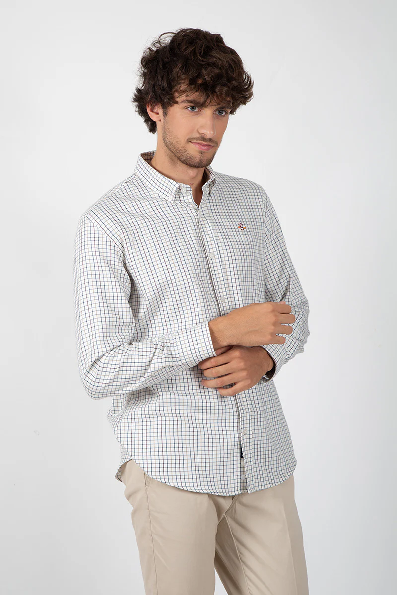 Camisa Cuadros Tonos Tostado - Image 3