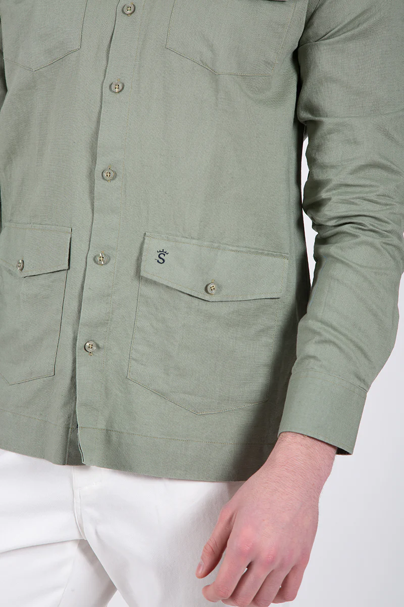 Camisa Guayabera Kaki - Image 5