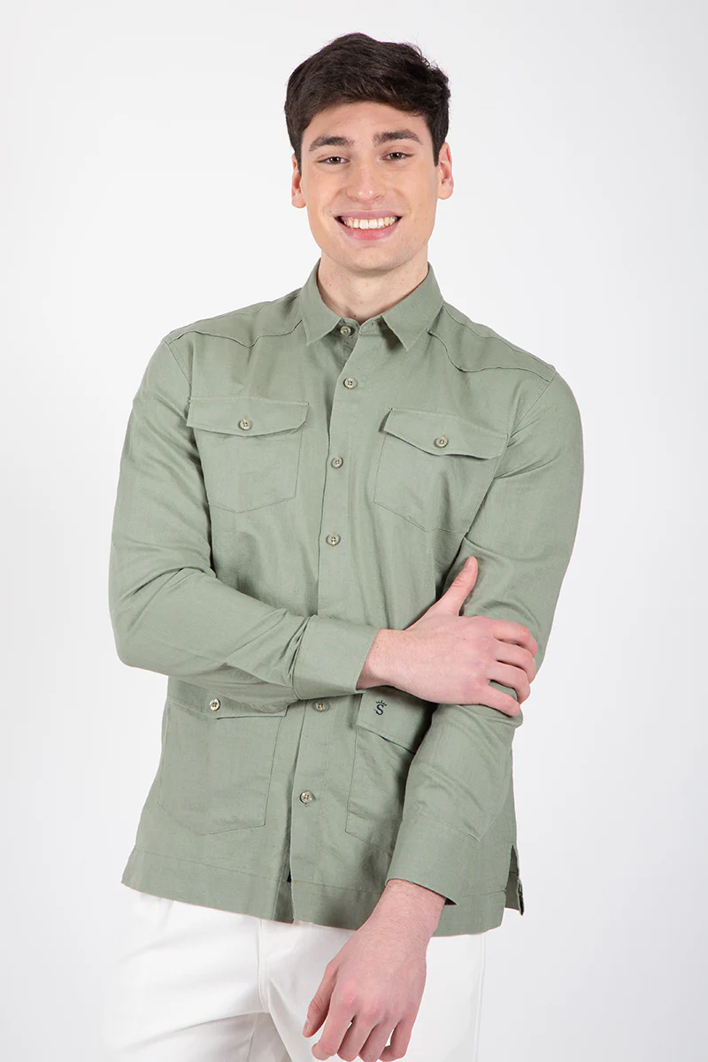 Camisa Guayabera Kaki - Image 6