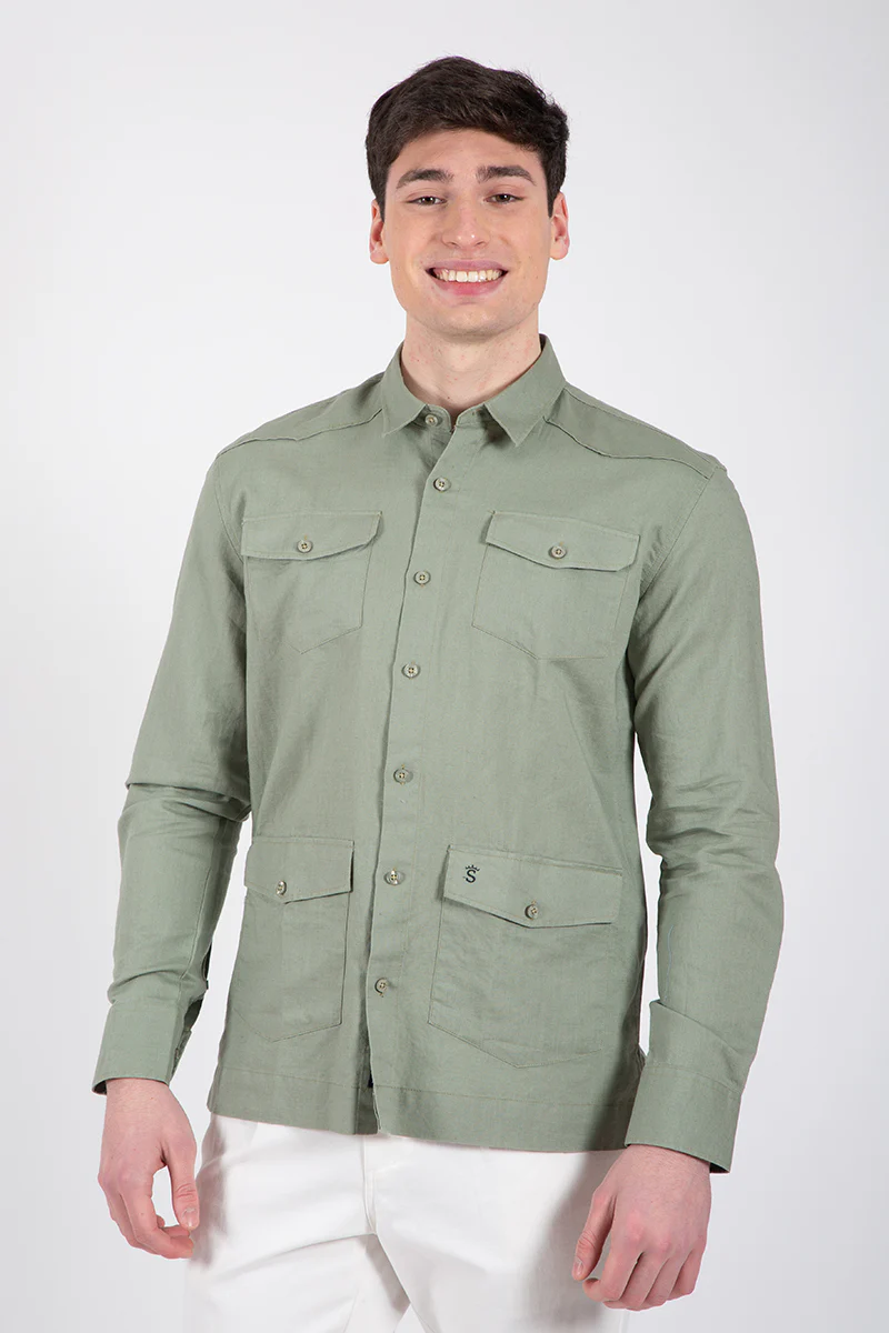 Camisa Guayabera Kaki - Image 7