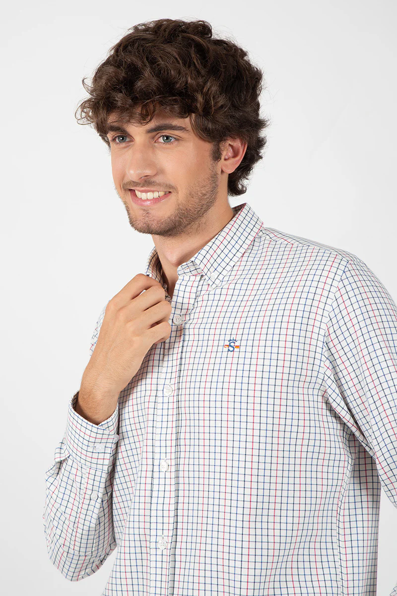 Camisa Cuadros Azul, Verde y Rojo - Image 3