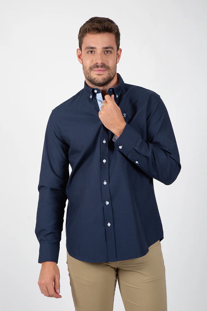 Camisa oxford Marino - Image 3