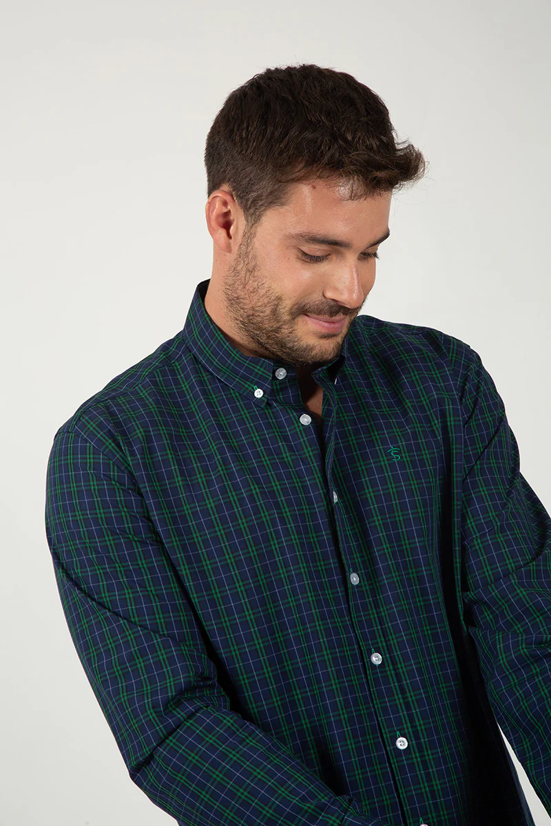 Camisa Marino y Verde - Image 2