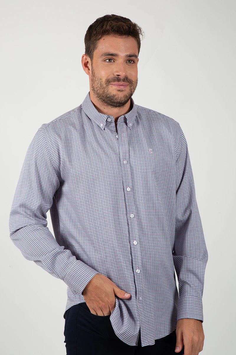 Camisa Mini Cuadro Marino - Image 2
