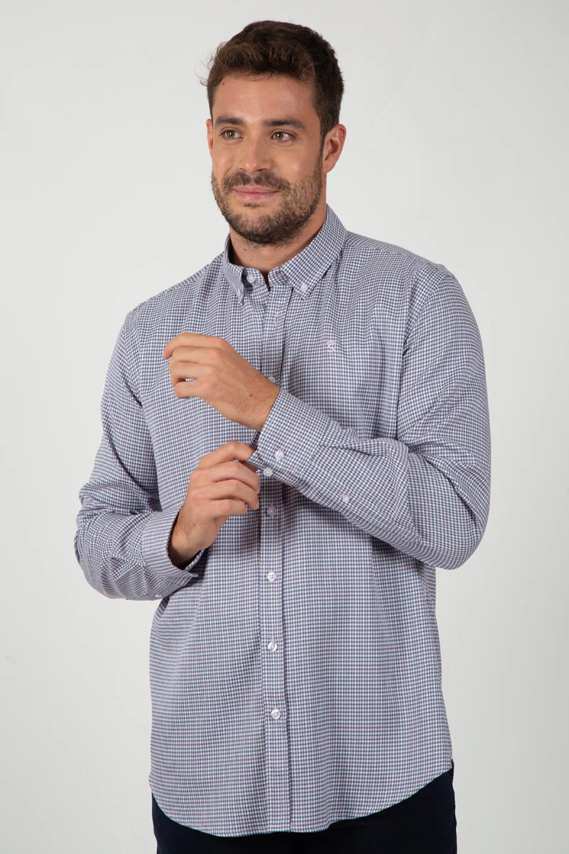 Camisa Mini Cuadro Marino - Image 4
