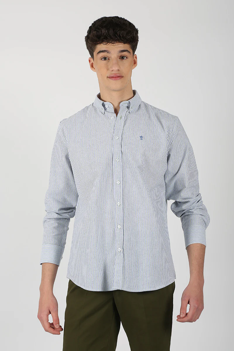 Camisa Rayas Marino