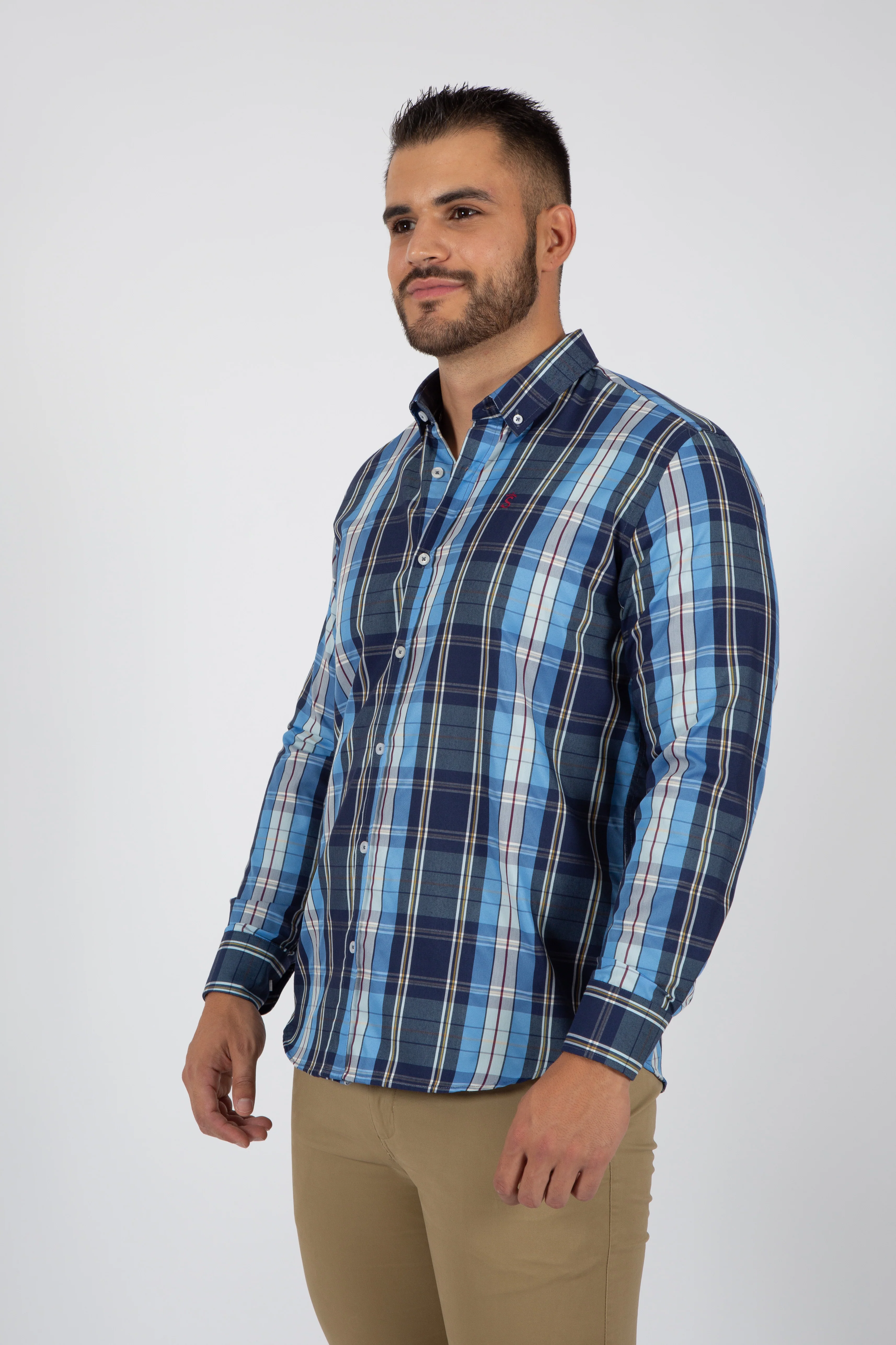Camisa cuadro marino