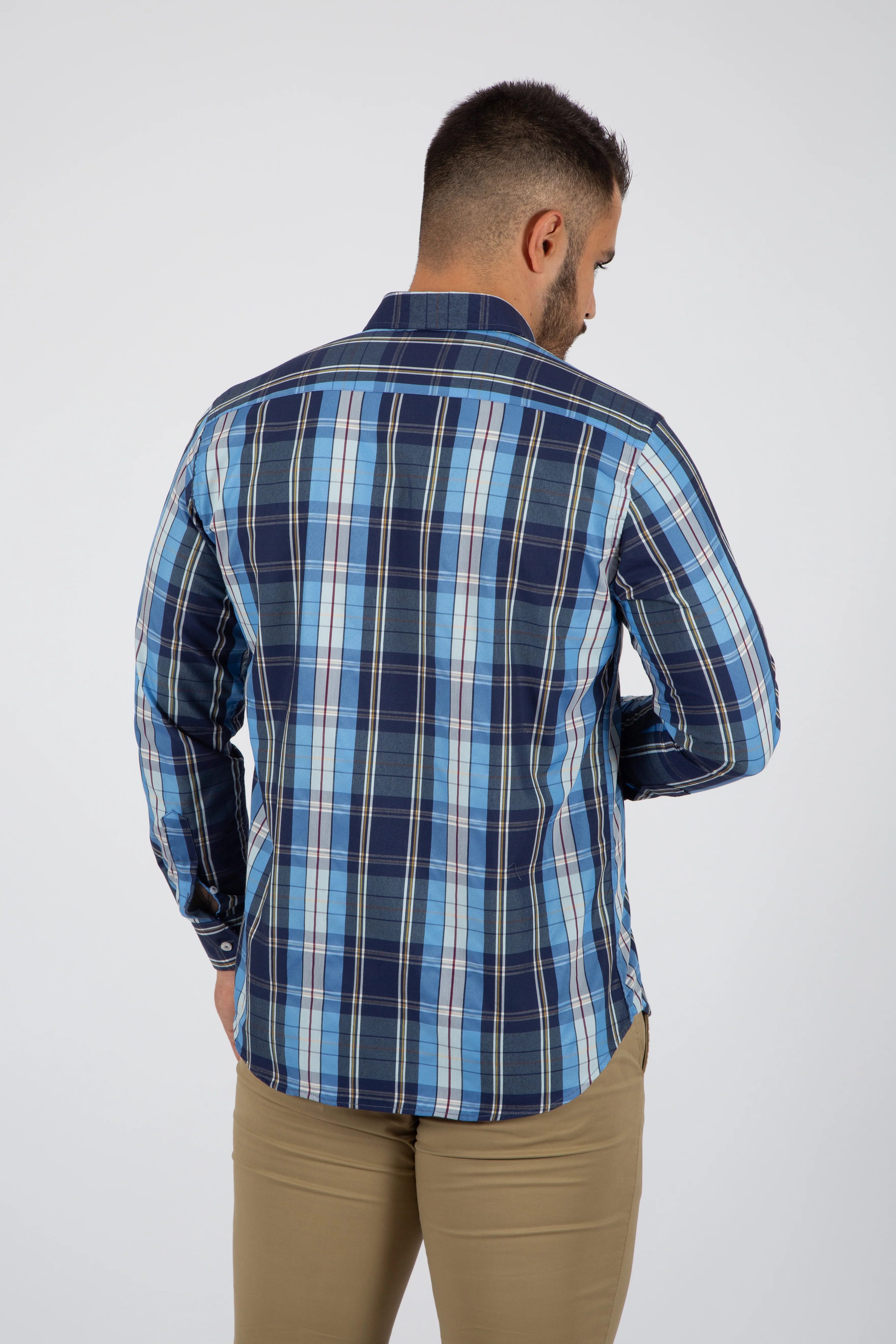 Camisa cuadro marino - Image 4