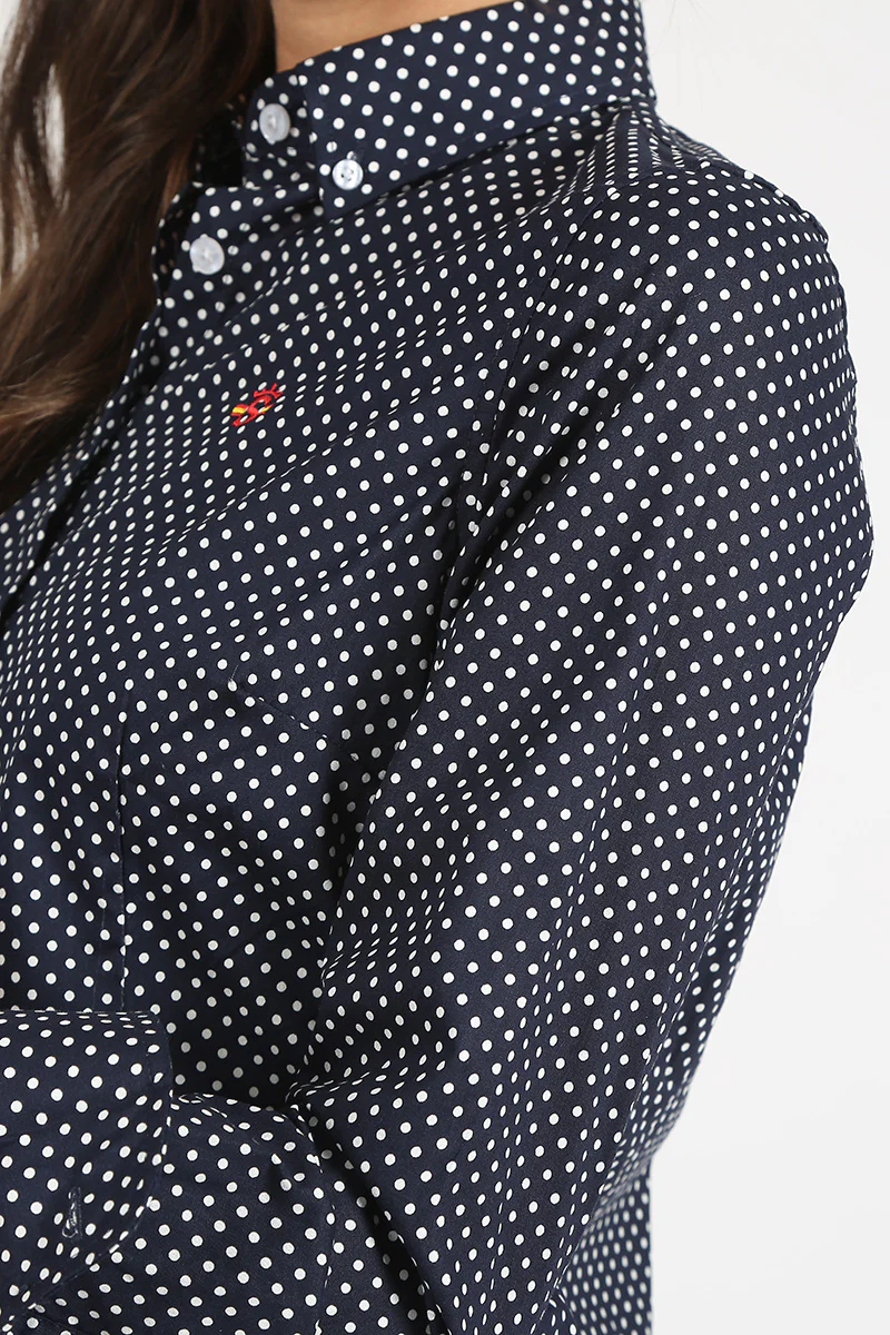 Camisa Lunares Marino - Image 3