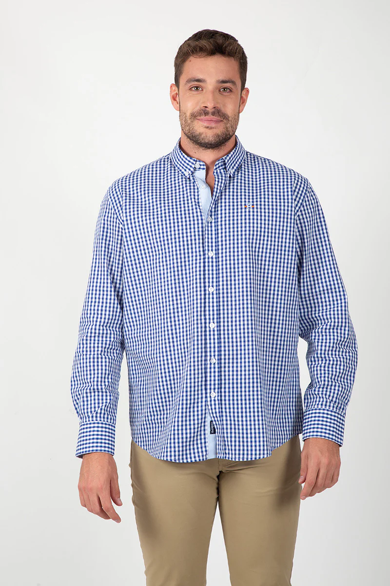Camisa Cuadros Azul y Blanco - Image 6