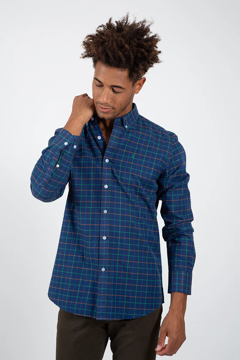 Camisa cuadros marino Multicolor - Image 3