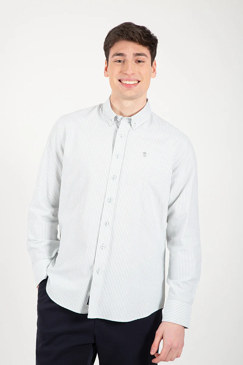 Camisa rayas verde