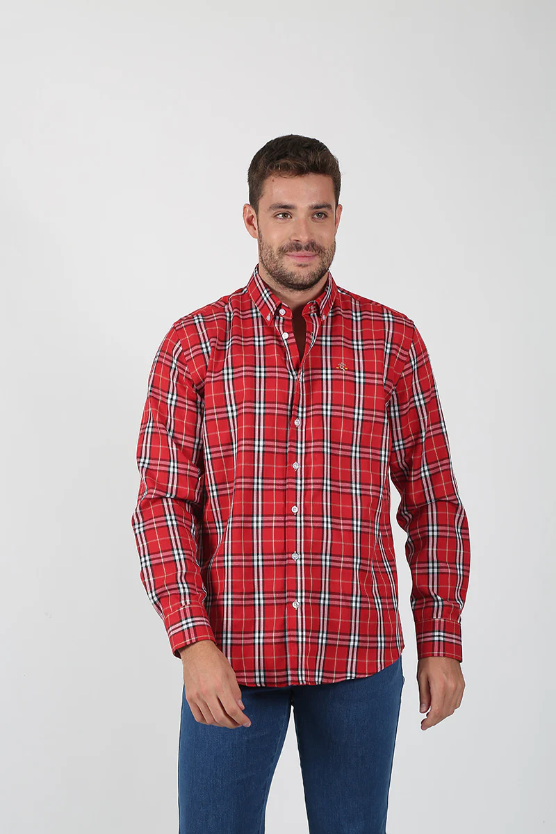 Camisa Rojo con Cuadros