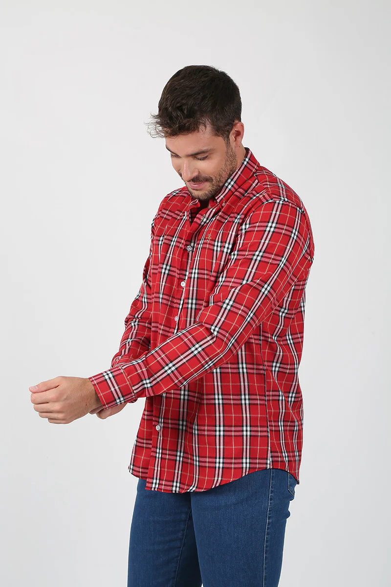 Camisa Rojo con Cuadros - Image 2