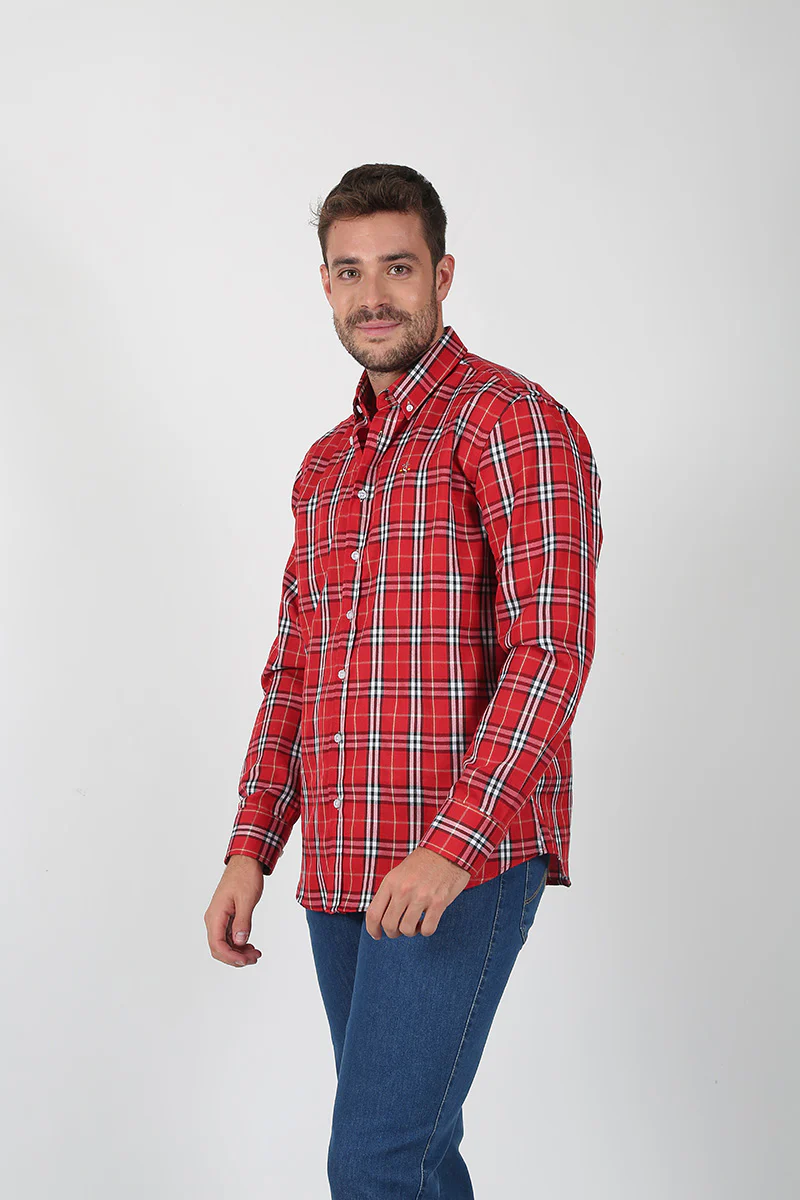 Camisa Rojo con Cuadros - Image 4
