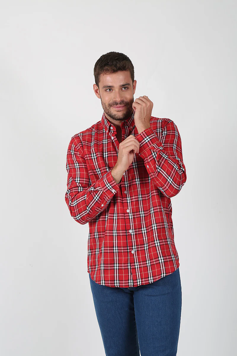 Camisa Rojo con Cuadros - Image 6