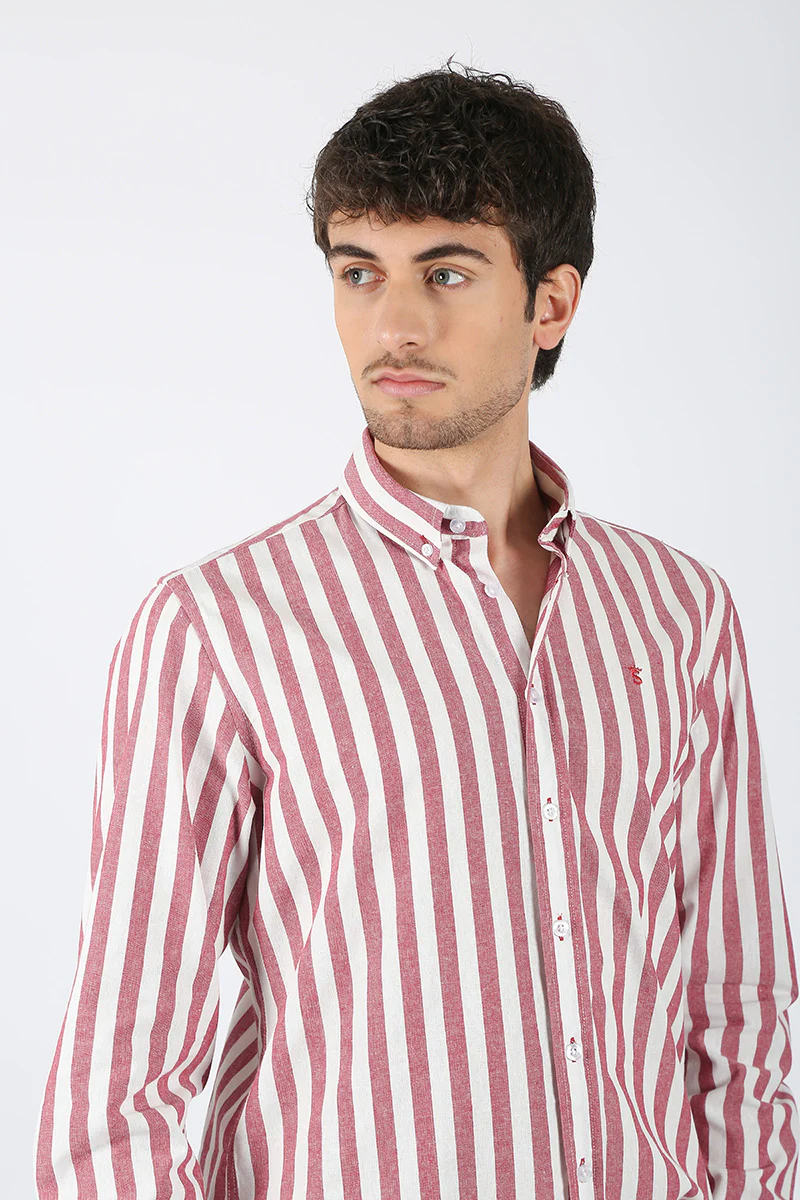Camisa Rayas Rojo - Image 3