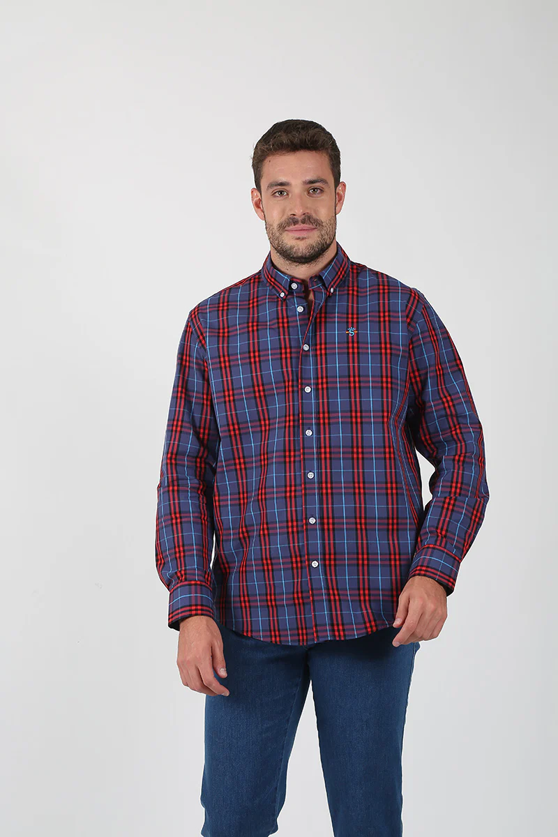 Camisa Cuadros Azul Y Rojo - Image 6