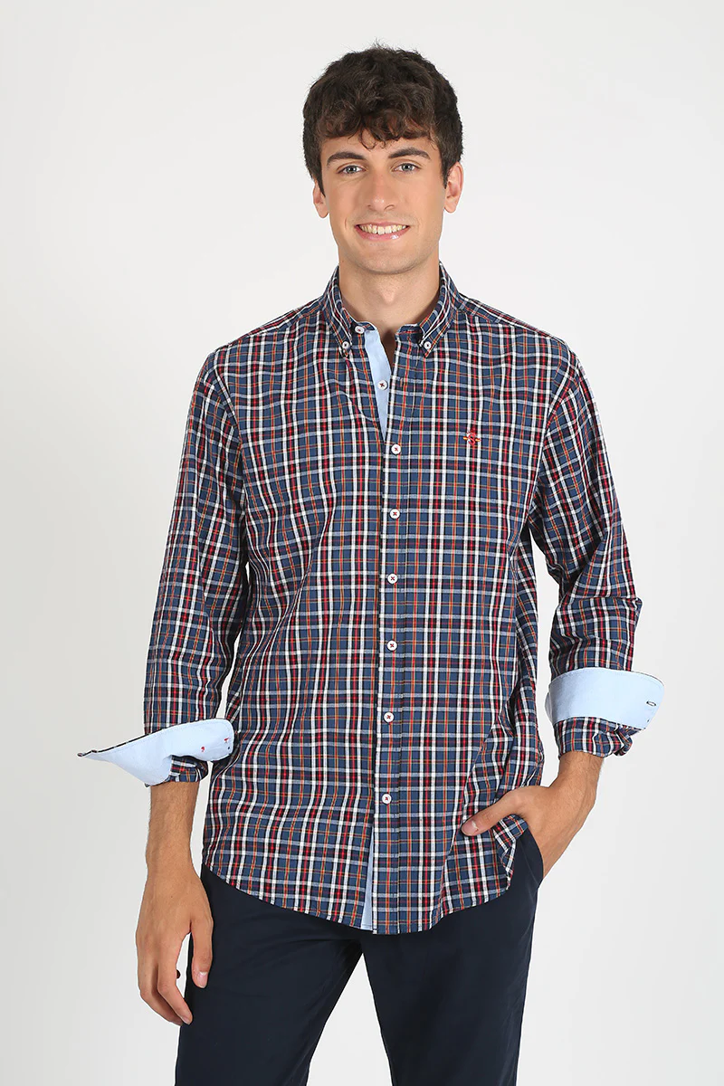 Camisa cuadros Rojo