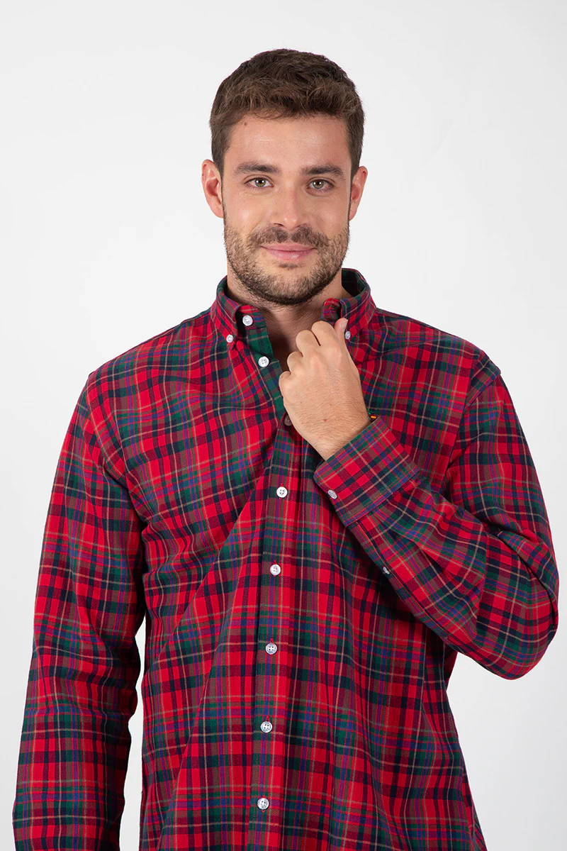Camisa Cuadros Rojo y Verde - Image 3