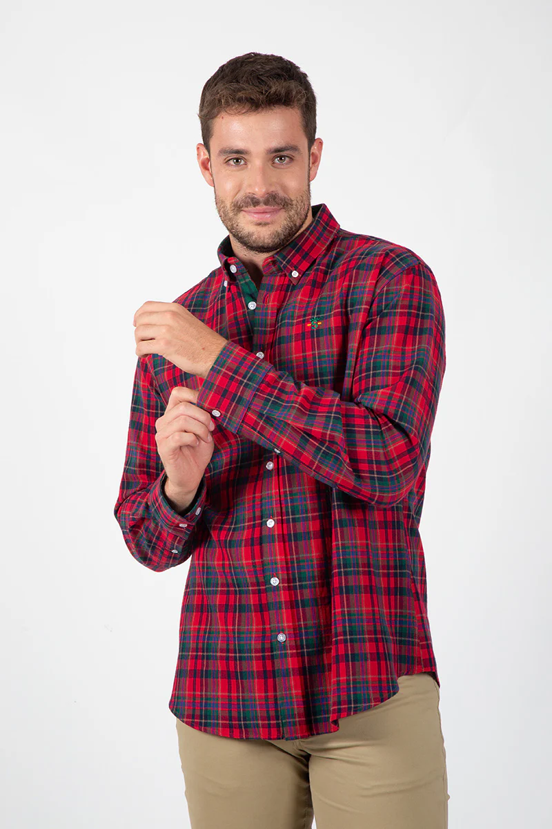 Camisa Cuadros Rojo y Verde - Image 4