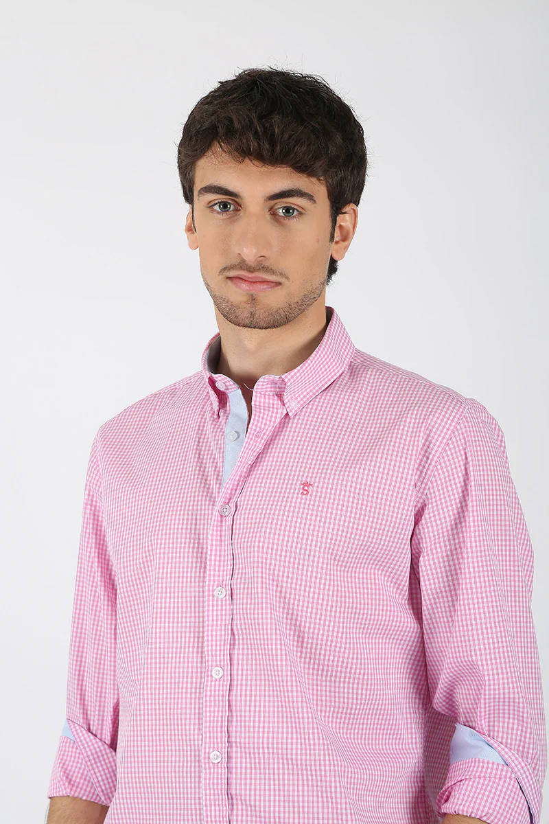Camisa Cuadro Vichi Rosa - Image 2