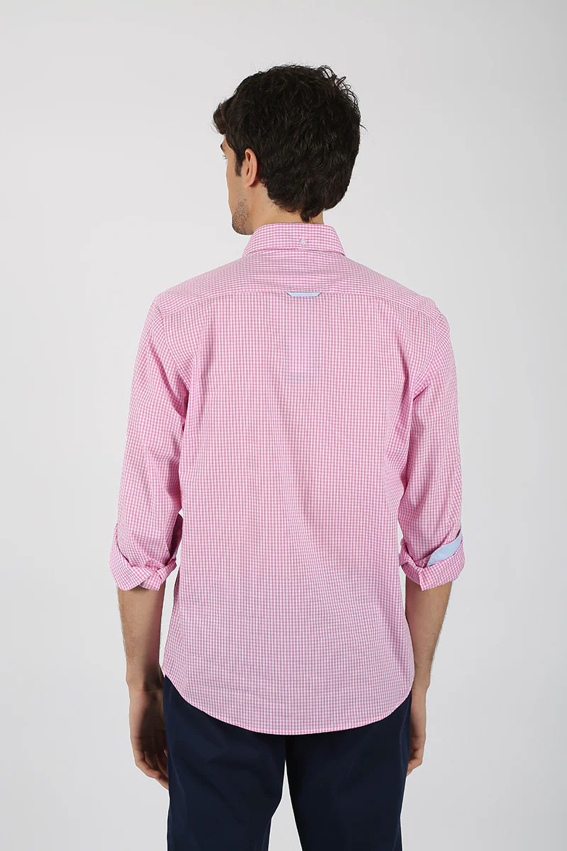 Camisa Cuadro Vichi Rosa - Image 3