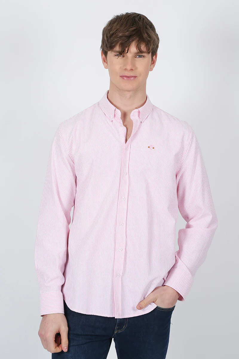 Camisa Raya Oxford Rosa