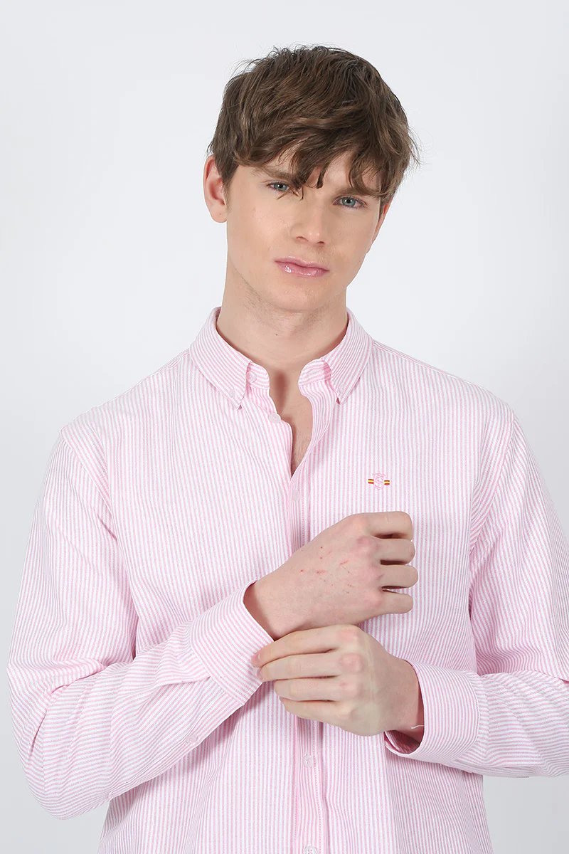 Camisa Raya Oxford Rosa - Image 3