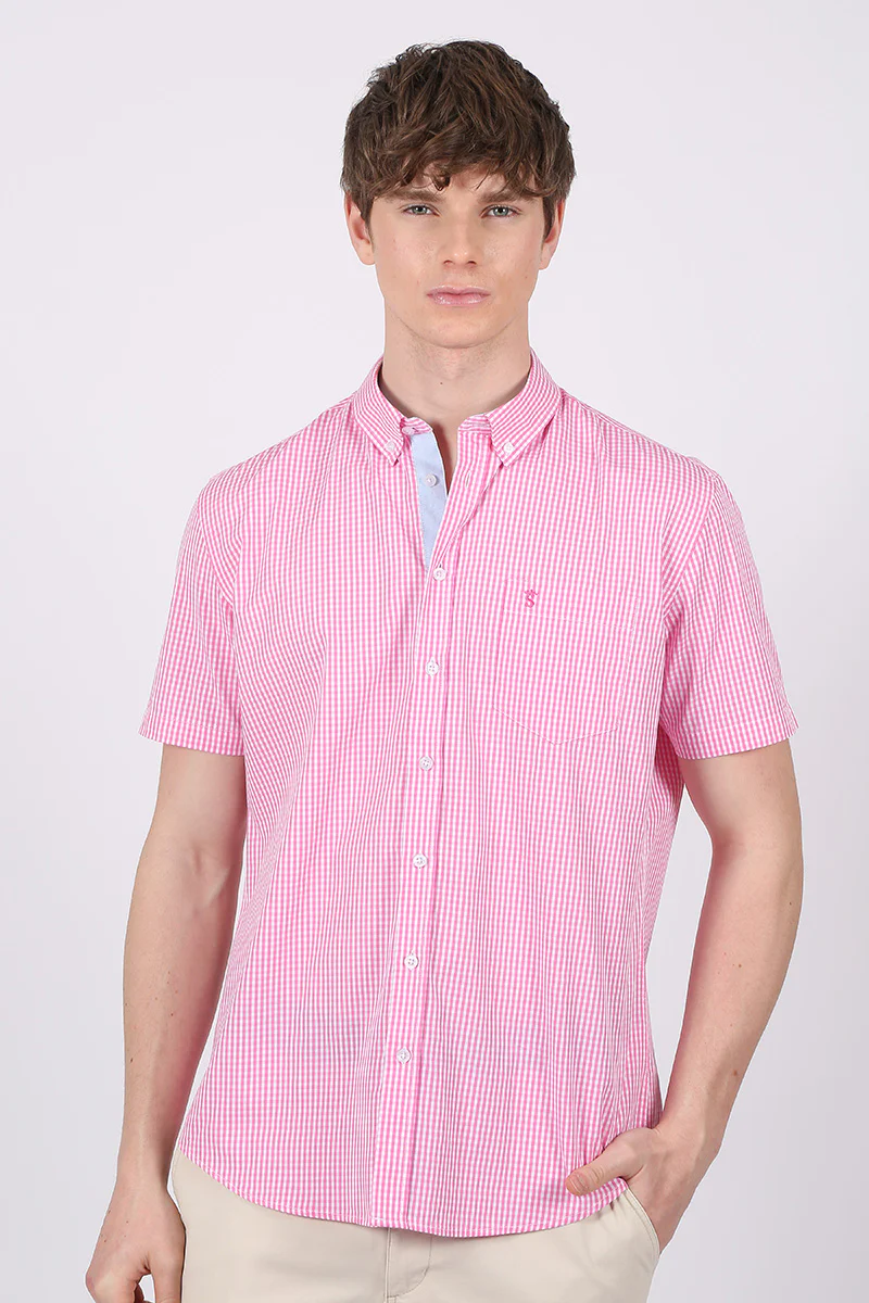 Camisa Manga Corta Rosa - Image 3