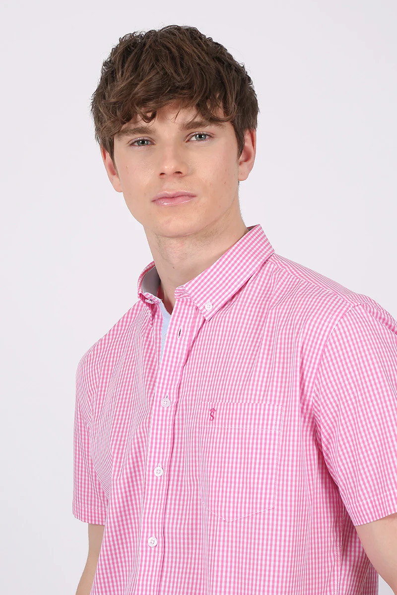 Camisa Manga Corta Rosa - Image 5