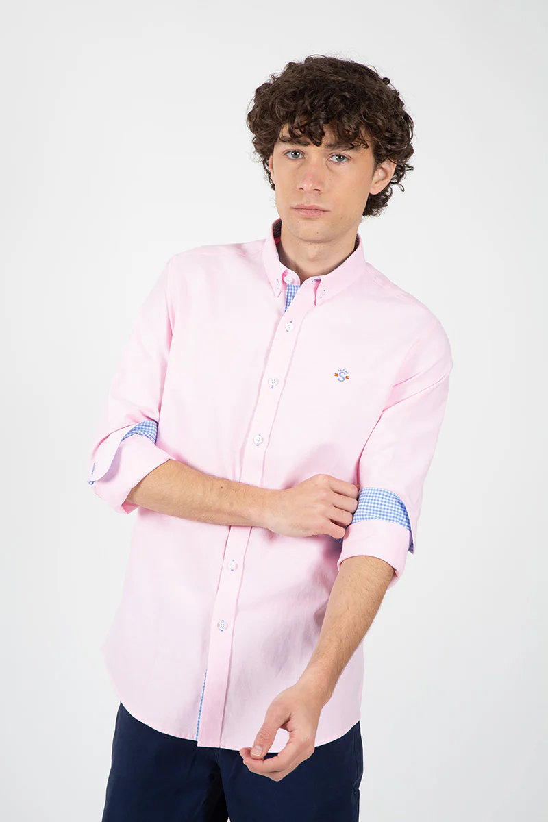 Camisa rosa Oxford - Image 3